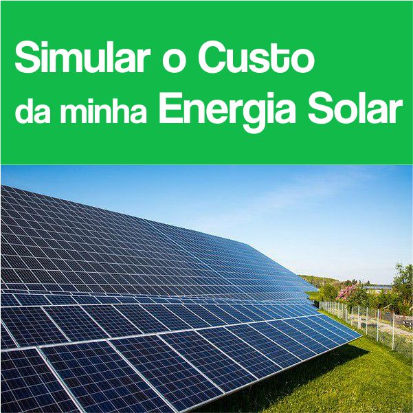 Simular o Custo da minha energia solar